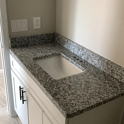 granite work made on sink countertop in Arizona by empire granite and stone