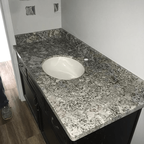 Granite sink countertop made by Empire Granite & Stone